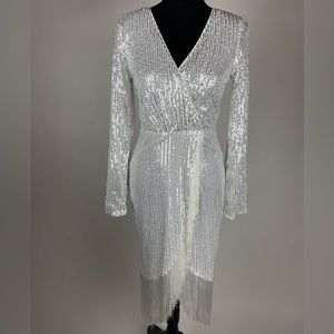 Sequin Fringe Dress